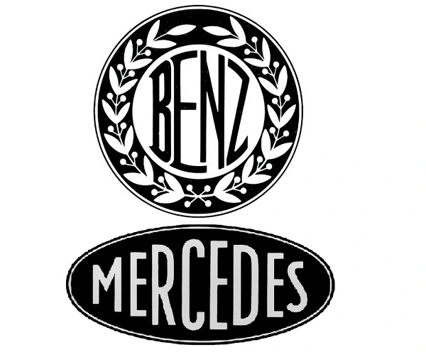 Логотипы Benz и Mercedes.